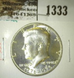 1976-S 40% Silver Kennedy Half, BU from special Mint Sets only, value $8