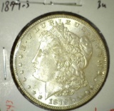 1879-S Morgan Dollar, BU, value $75