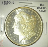 1880-S Morgan Dollar, BU Proof-Like, value $125