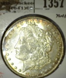 1884-O Morgan Dollar, AU toned, value $39