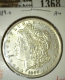 1889-O Morgan Dollar, AU, value $55