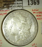 1889-S Morgan Dollar, VG/F, low mintage semi-key date, 600,000 mintage, VF value $60