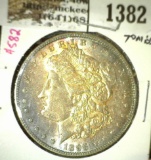 1896 Morgan Dollar, BU toned, value $75