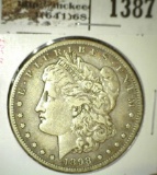 1898-S Morgan Dollar, XF, value $50