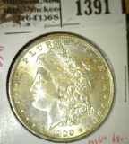 1900-O Morgan Dollar, BU, MS64 value $80, MS65 value $170