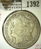 1900-S Morgan Dollar, F, VF value $40