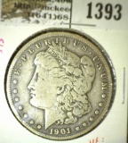 1901-O Morgan Dollar, F, VF value $35