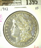 1902 Morgan Dollar, XF, value $37