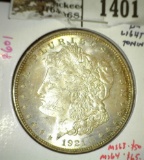 1921 Morgan Dollar, BU light toning, MS63 value $50, MS64 value $65, MS65 value $160