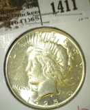 1925 Peace Dollar, BU, vaue $50+