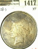 1928-S Peace Dollar, XF, value $48