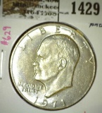 1971-D Eisenhower Dollar, BU, value $10+