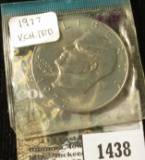 1977 Eisenhower Dollar, still in Mint Cello, BU, value $10+