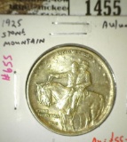 1925 Stone Mountain Commemorative Half, AU/UNC, AU value $55, MS60 value $65