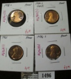 Group of 4 Proof Lincoln Cents, 1961, 1976-S, 1978-S & 1979-S type 1, group value $12+