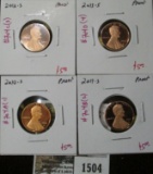 Group of 4 Proof Lincoln Cents, 2010-S, 2011-S, 2012-S & 2013-S, group value $20+