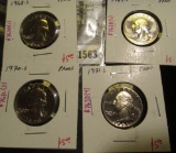 Group of 4 Proof Washington Quarters, 1968-S, 1969-S, 1970-S & 1971-S, group value $20+