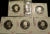 Group of 5 Proof Washington Quarters, 1994-S, 1995-S, 1996-S, 1997-S & 1998-S, group value $28+