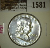 1955 Franklin Half, Proof, value $75