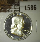 1963 Franklin Half, Proof, value $22