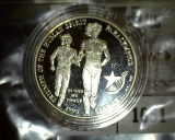 1995-P Atlanta Olympics Paralympics Commemorative Silver Dollar, 90% SILVER, Proof in original Mint