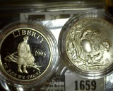 Group of 2 Commemorative Half Dollars in original Mint capsules, 1995-S Civil War Battlefields, Proo