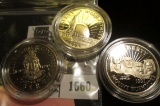 Group of 3 Proof Commemorative Half Dollars in original Mint capsules, 1986-S Statue of Liberty, 198