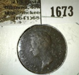 1746 Ireland Copper Half Penny.