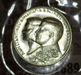 1964 Greece 30 Drachma Silver. BU.