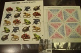 Mint Sheets of Scott 3130-3131 (16) 32c stamps ) & a sheet of 20 Scott #3814-3818. ($12.52 face valu