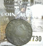1787 New Jersey Colonial (Half Penny) Copper, unknown variety.