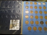 Lincoln Cent folder, 1909-40, 74 coins including 1912 D, 13 D, 13 S G-VF.