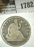 1876 P Seated Liberty Half Dollar