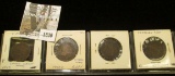 (4) 1859 Canada Large Cents. Two Good, one Very Good, & the last one Fine.