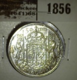 1952 Canada Silver Half Dollar, CH EF.