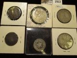 1876H & 1900 Canada Large Cents; 1965 Russia Rouble; 1915 Cuba Twenty Centavos; 1934A Germany Five R