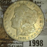 1881 CC Morgan Silver Dollar.