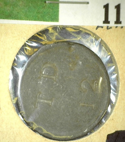 "T.D./12" Hop Pickers Token Lead, uniface