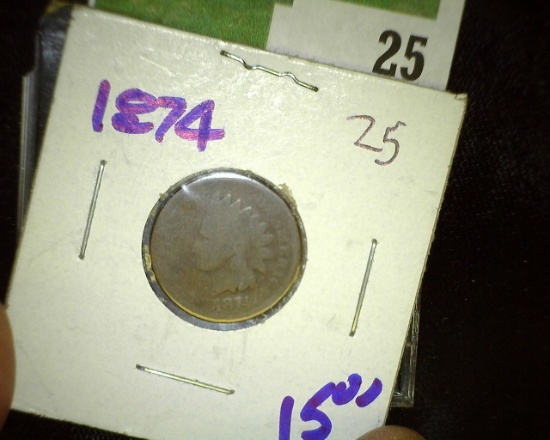 1874 Indian Head Cent