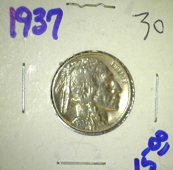 1937 P Buffalo Nickel