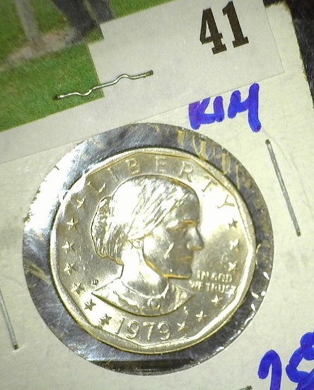1979-P Susan B Anthony Dollar With A Wide Rim