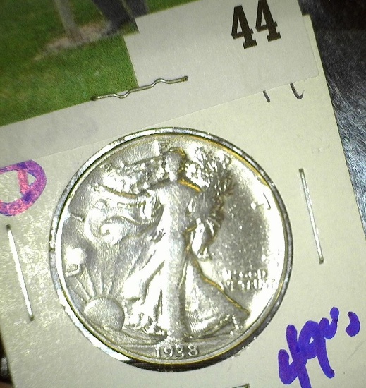 Key Date 1938-D Walking Liberty Half Dollar