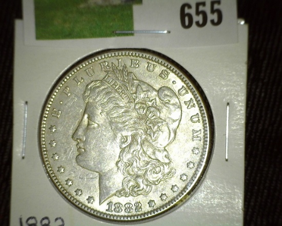 1882 P Morgan Silver Dollar.