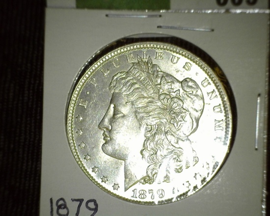 1879 P Morgan Silver Dollar. Brilliant Uncirculated