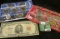 2000 P & D U.S. Mint Sets in original envelope and cellophane as issued & Series 1963 $5 U.S. Red Se