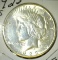 1923 S High Grade U.S. Peace Silver Dollar.