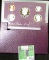 1990 S Cameo Frosted U.S. Proof Set in original box as issued.