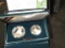 1995 S Silver Proof Two-piece Civil War Battlefield Commemorative Coin Set in original box as issued
