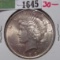 1923 P High Grade U.S. Silver Peace Dollar.