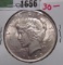 1923 P High Grade U.S. Silver Peace Dollar.